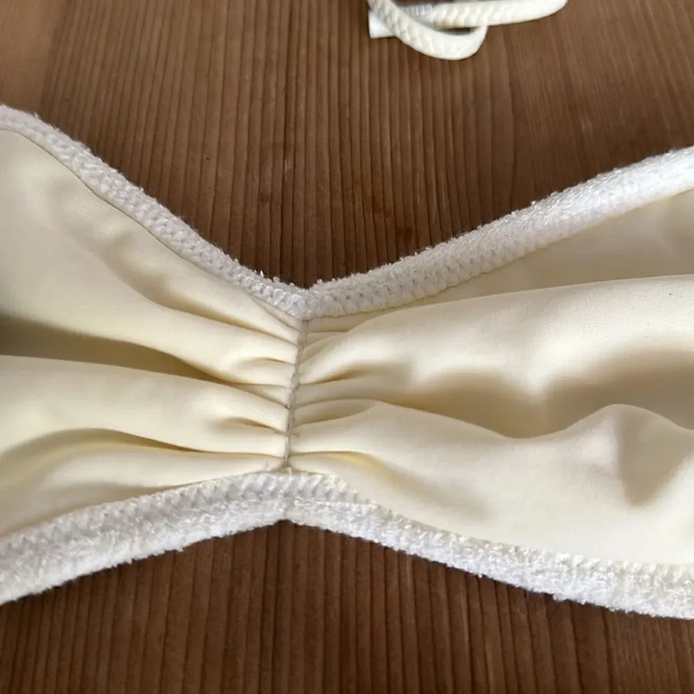 TRIANGL TOP ONLY GRETA - COCONUT NO BAG NEW WITH TAGS